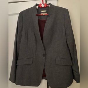 NWOT Talbots gray blazer. Size 12.